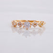 Anillo Carril Chispas 1.55g / T7 Oro Rosa 18K