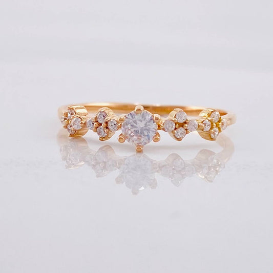Sparkle Channel Ring 1.55g / T7 18K Rose Gold