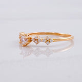 Sparkle Channel Ring 1.55g / T7 1/2 18K Rose Gold