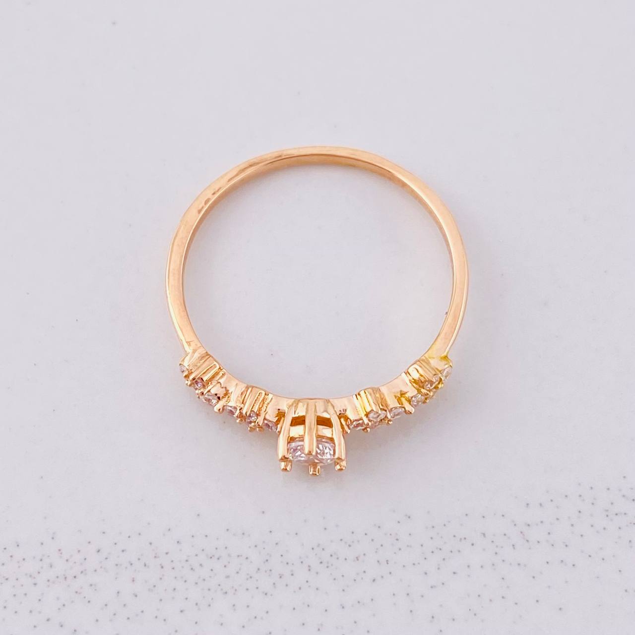 Sparkle Channel Ring 1.55g / T7 1/2 18K Rose Gold