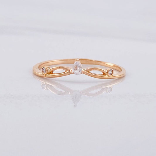 Marquise Knot Ring 1.15g / T7 Rose Gold 18K
