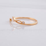 Anillo Nudo Marqueza 1.15g / T7 Oro Rosa 18K