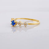 Spark Rail Ring 1.55g / T7 3/4 18K Yellow Gold