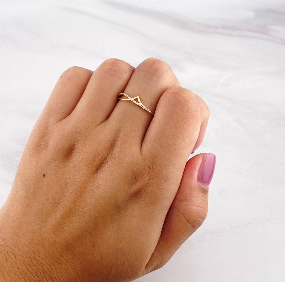 Heartbeat Ring 1.1g / T8 1/4 18K Yellow Gold