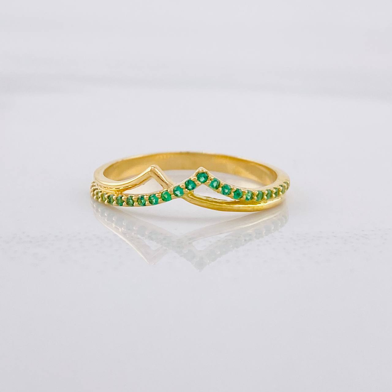 Mountain Ring 1.8g / T6 1/4 18K Yellow Gold