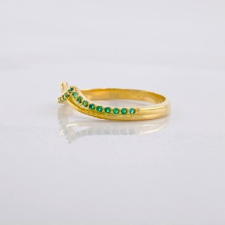 Mountain Ring 1.8g / T6 1/4 18K Yellow Gold