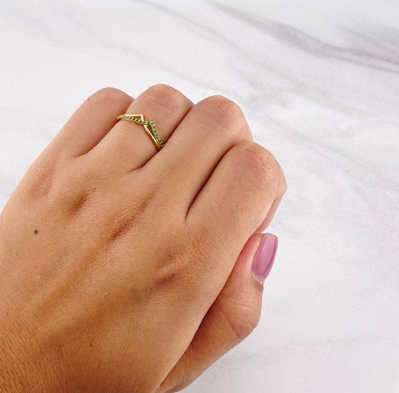 Mountain Ring 1.8g / T6 1/4 18K Yellow Gold