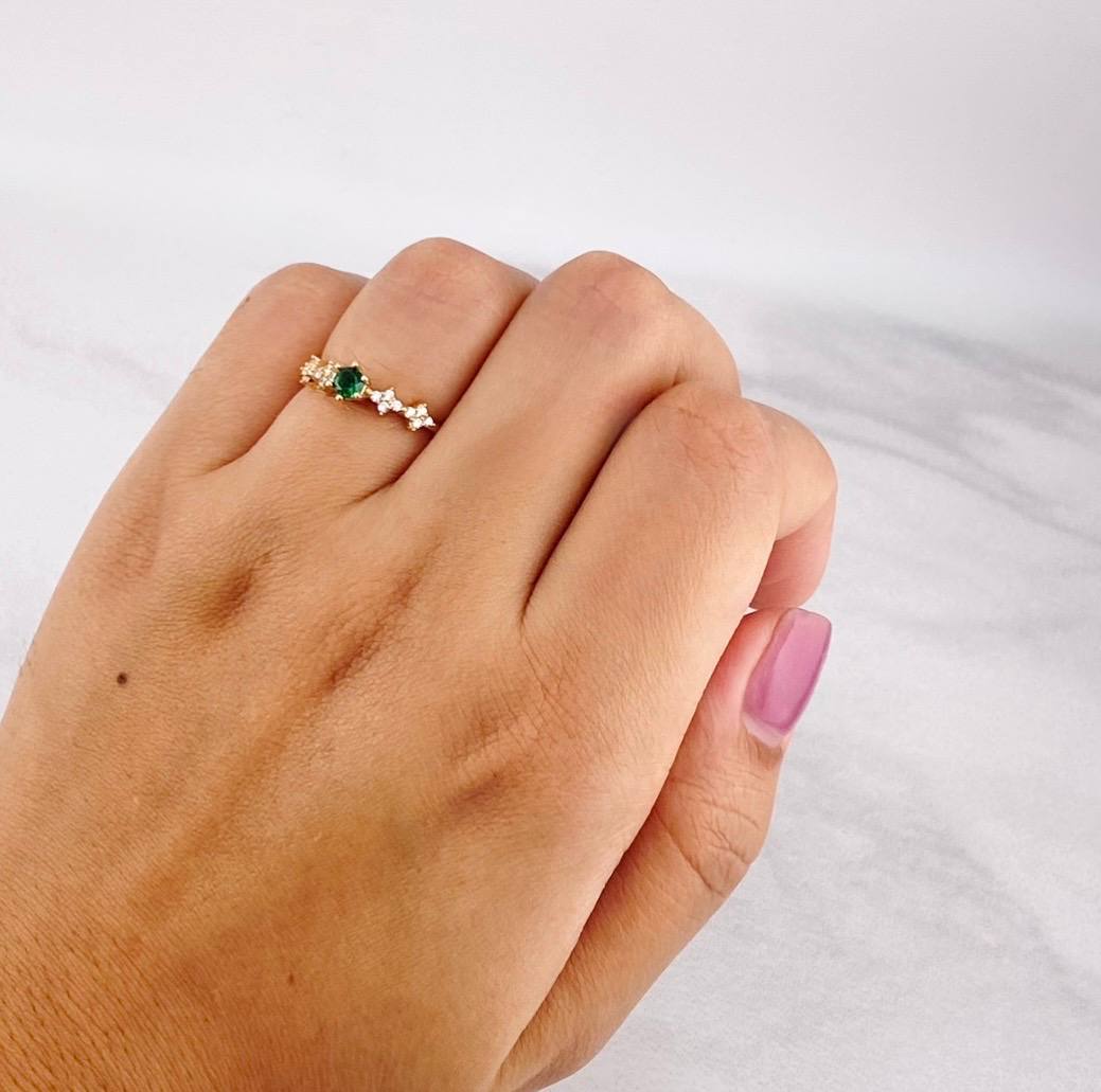Spark Rail Ring 1.55g / T6 1/2 18K Yellow Gold