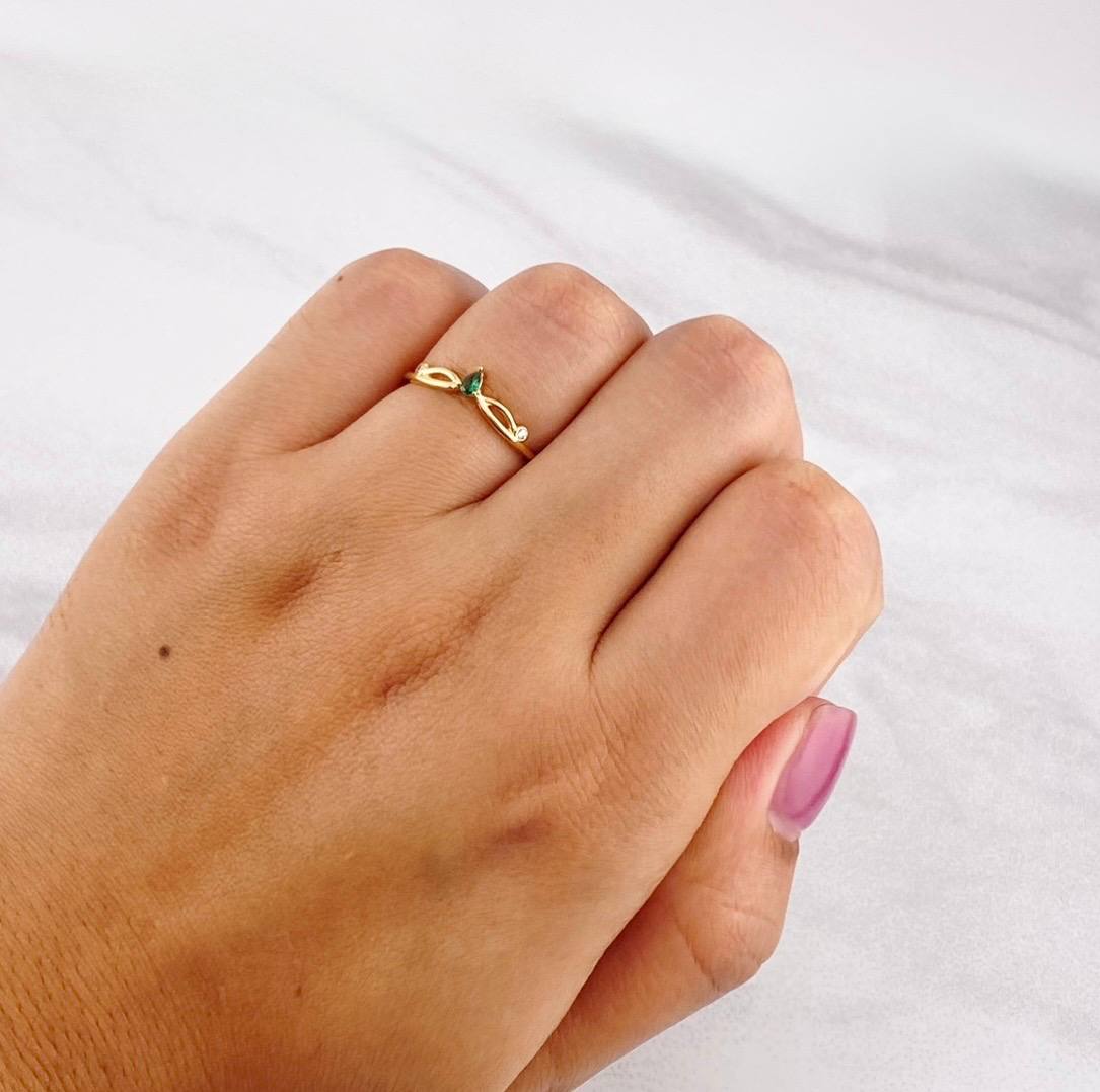 Marquise Knot Ring 1.15g / T6 1/4 18K Yellow Gold