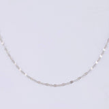 Mirror Flower Chain 1.1 g / 19 3/4 in / 1.8 mm 18K White Gold