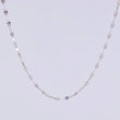 Mirror Flower Chain 1.05 g / 17 3/4 in / 1.8 mm 18K White Gold