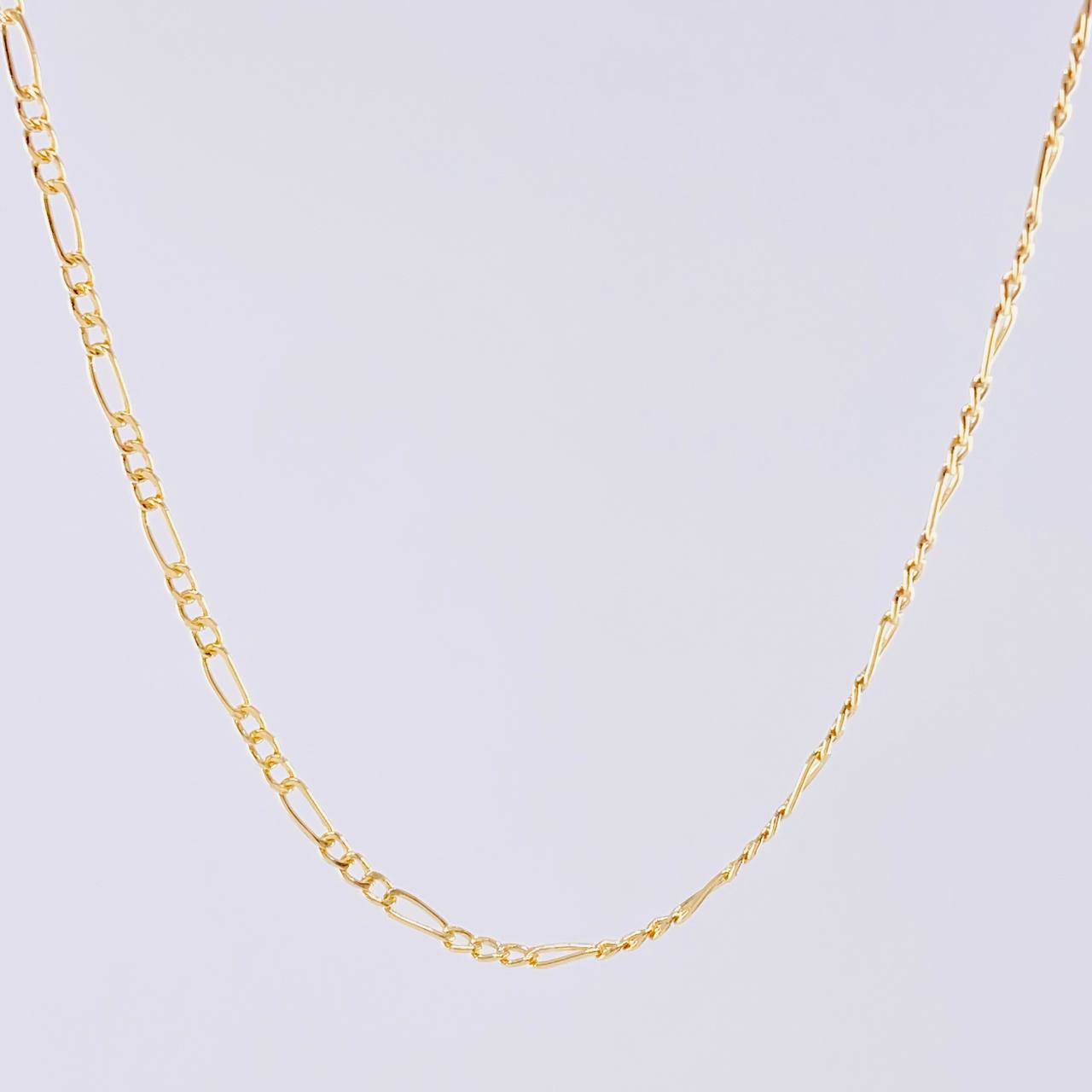 Cadena Figaro 2.05 g / 19 3/4 in / 1.9 mm Oro Amarillo 18K