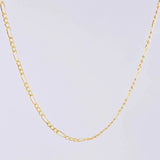 Cadena Figaro 1.3g / 18 in / 1.55mm Oro Amarillo 18K