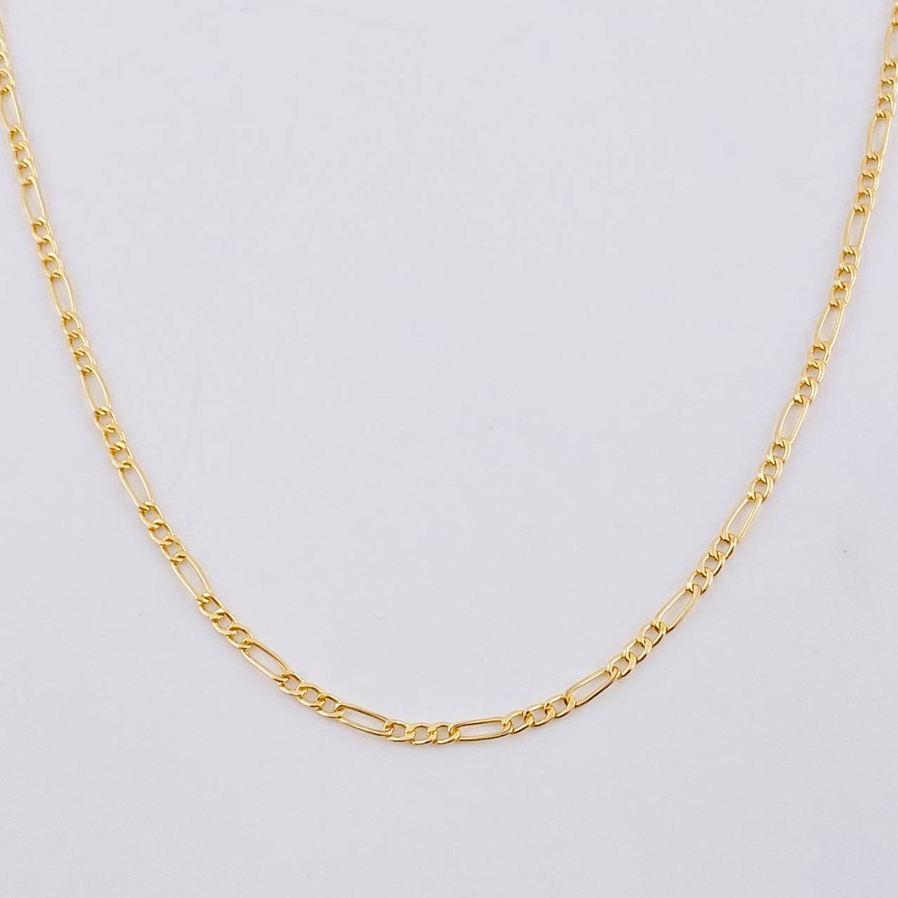 Cadena Figaro 2.05 g / 19 3/4 in / 1.9 mm Oro Amarillo 18K