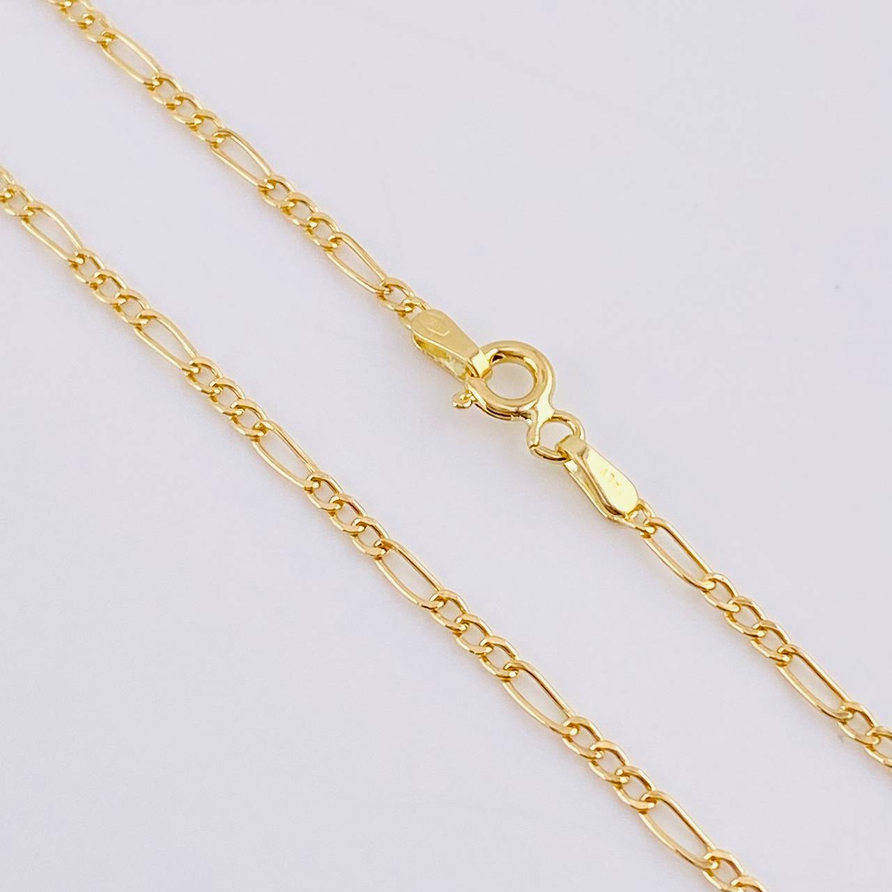 Cadena Figaro 2.05 g / 19 3/4 in / 1.9 mm Oro Amarillo 18K