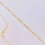 Cadena Figaro 2.05 g / 19 3/4 in / 1.9 mm Oro Amarillo 18K