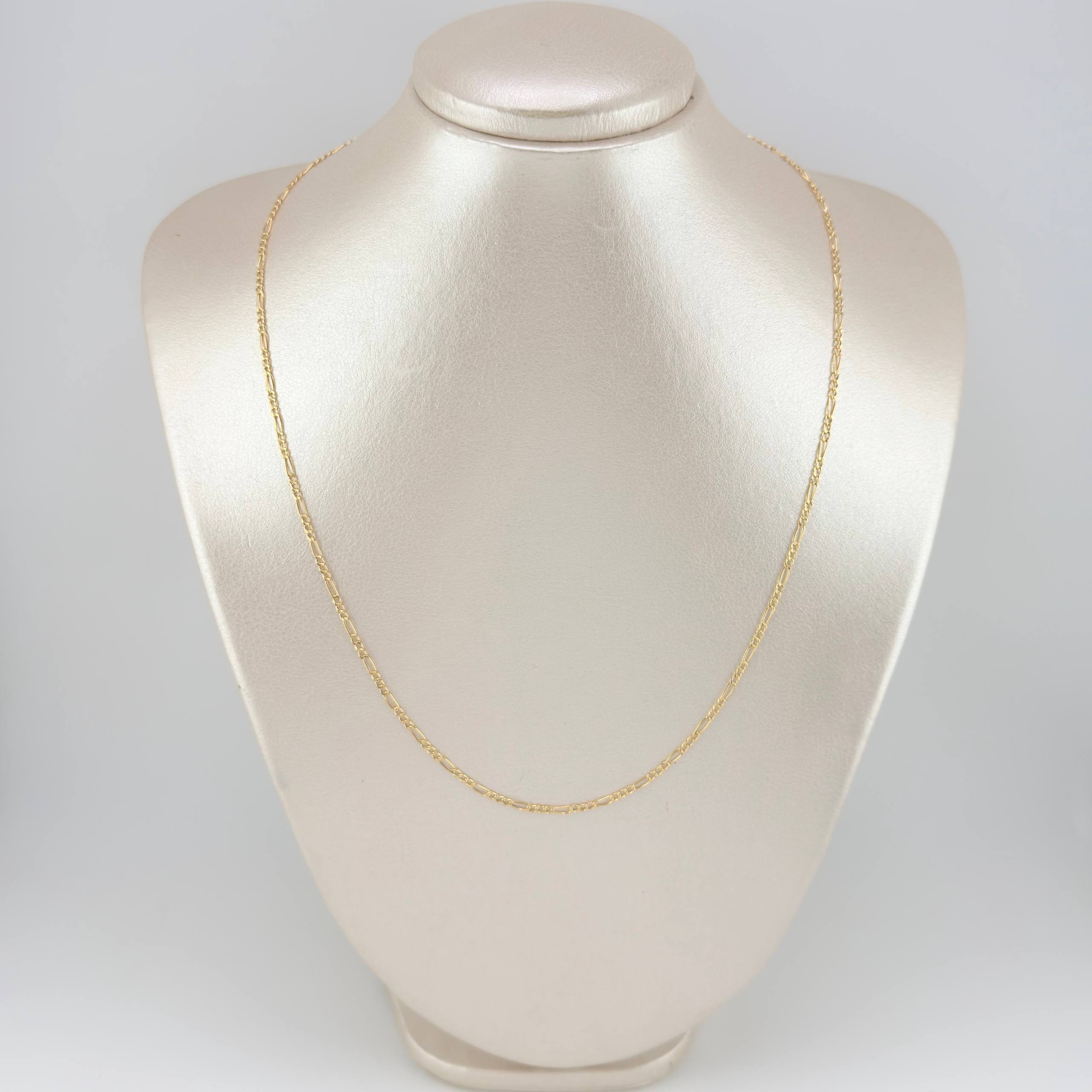 Figaro Chain 1.35g / 18 in / 1.85mm Yellow Gold 18K