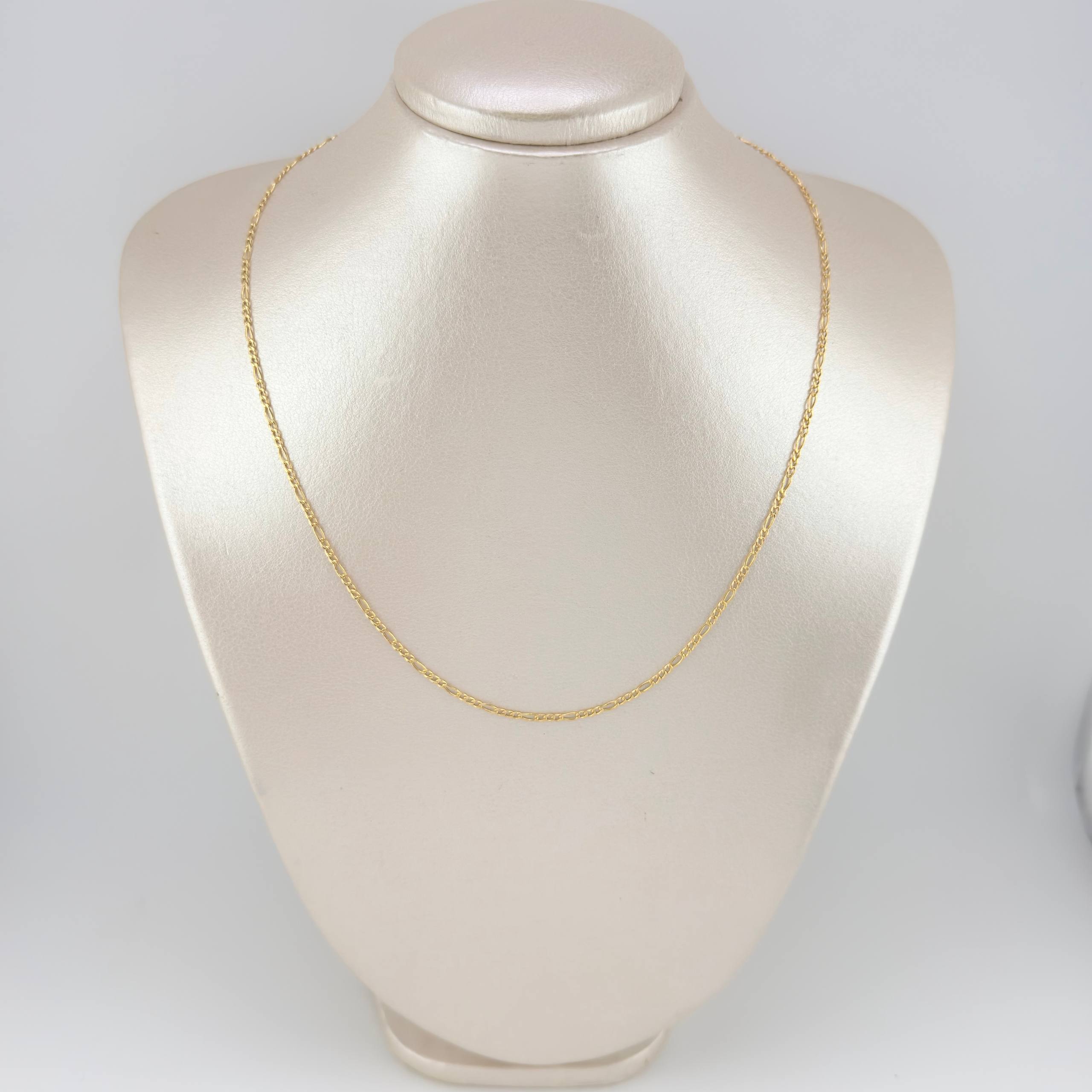 Cadena Figaro 2.05g / 45cm / 2mm Oro Amarillo 18K