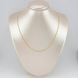 Cadena Figaro 2.05g / 45cm / 2mm Oro Amarillo 18K