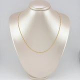 Figaro Chain 2.15g / 24 in / 2.2mm Yellow Gold 18K