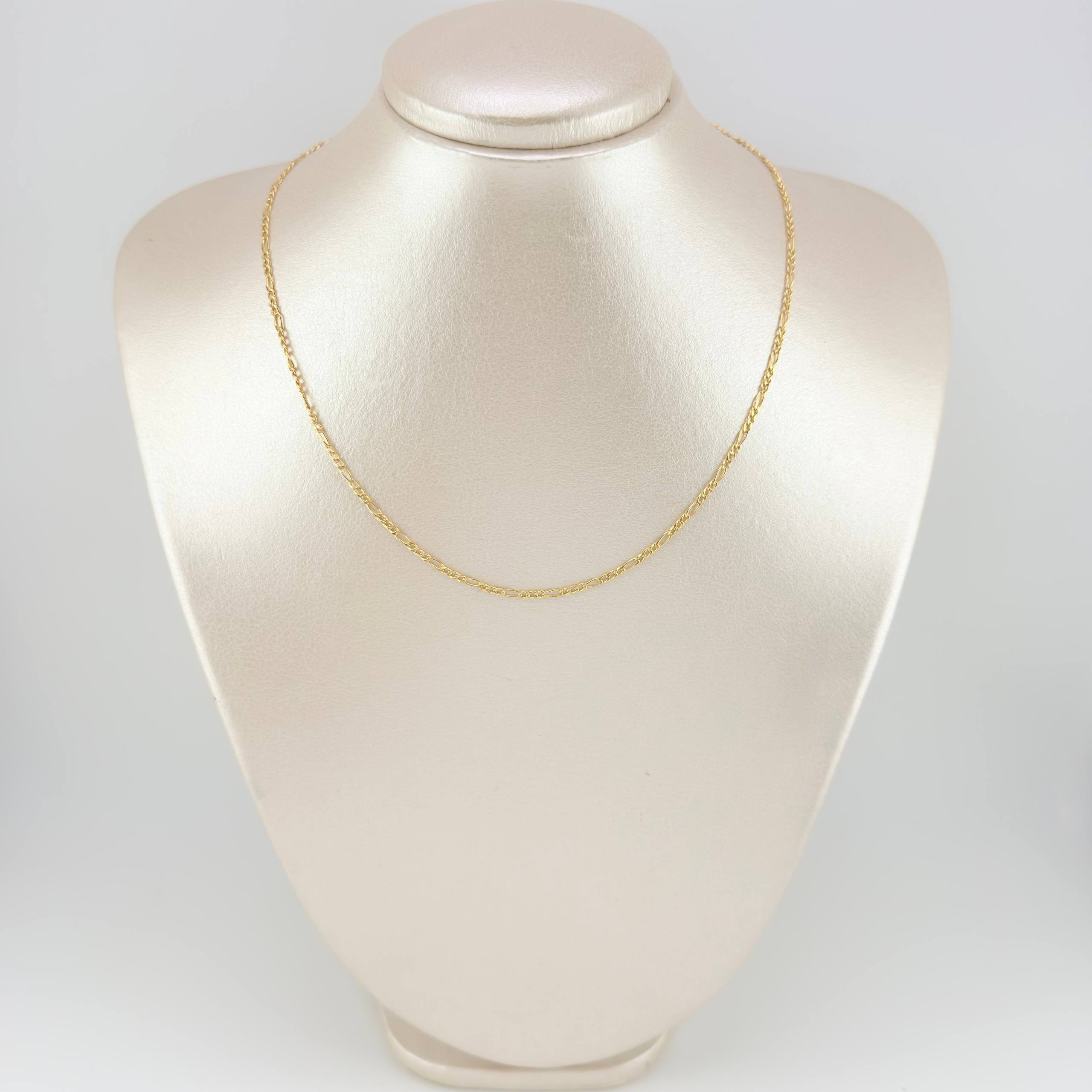 Figaro Chain 1.3 g / 15 3/4 in / 1.9 mm Yellow Gold 18K