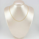 Figaro Chain 1.3 g / 15 3/4 in / 1.9 mm Yellow Gold 18K