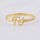 Faith Ring 0.95 g / T8 Yellow Gold 18K