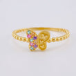 Matte Butterfly Ring 1.45 g / T7 1/4 18K Yellow Gold