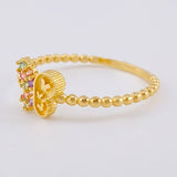 Matte Butterfly Ring 1.45 g / T7 1/4 18K Yellow Gold
