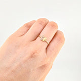 Matte Butterfly Ring 1.45 g / T7 1/4 18K Yellow Gold