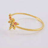 Dragonfly Ring 1.05 g / T7 3/4 18K Yellow Gold