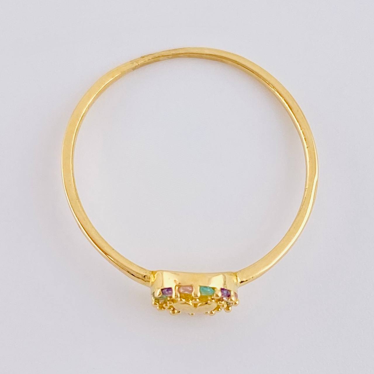 Circle Heart Ring 1.05 g / T8 18K Yellow Gold