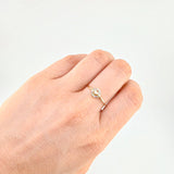 Circle Heart Ring 1.05 g / T8 18K Yellow Gold