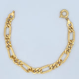 Figaro Bracelet 4.15gr / 7.5in / +1 18K Gold $