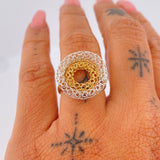 Hoop Ring 4.65gr / Size 6 1/2 / 18K Gold $
