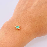 Herraje Caja 4 Garras Esmeralda 28pts 0.5gr / 1/4 in / Oro Amarillo 18K