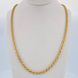 Cadena Lazo 10.45gr / 60.2cm / 4.2mm Oro Amarillo +3 18K $