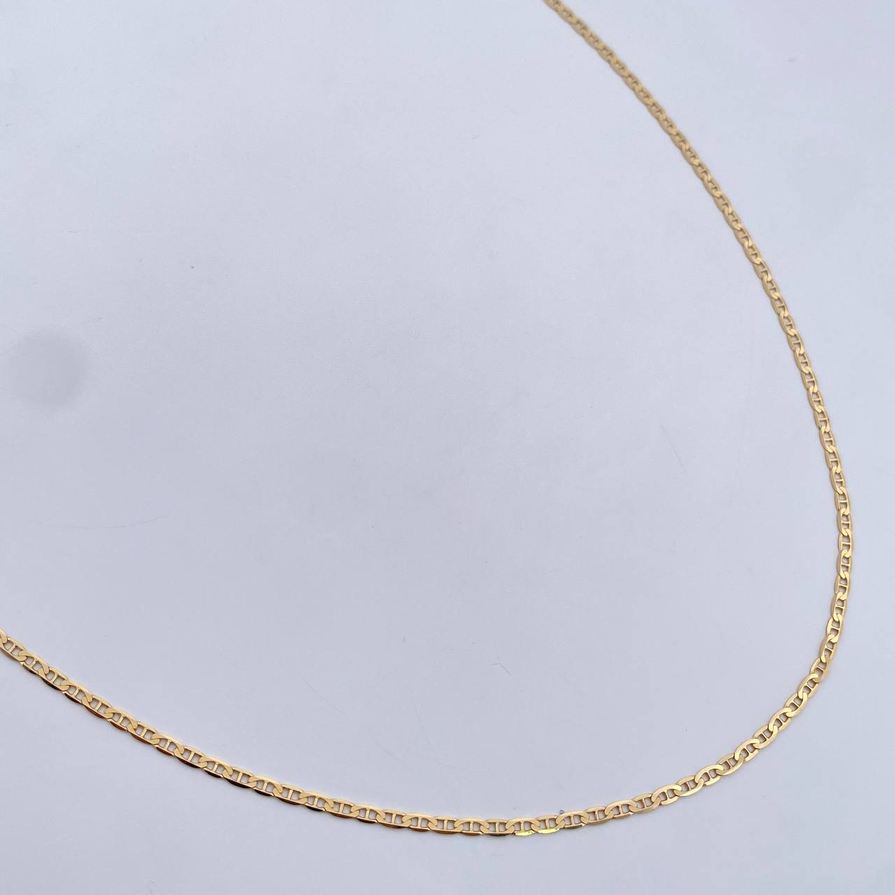 Flat Mariner Chain 4.05gr / 60cm / 1.8mm Yellow Gold +3 18K &