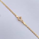 Flat Mariner Chain 4.05gr / 60cm / 1.8mm Yellow Gold +3 18K &