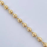 Military Style Bracelet 3.8gr / 7.5in / 18K Gold &