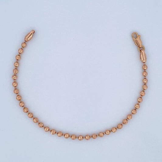 Military Style Bracelet 5.25gr / 7.1in / 18K Gold &