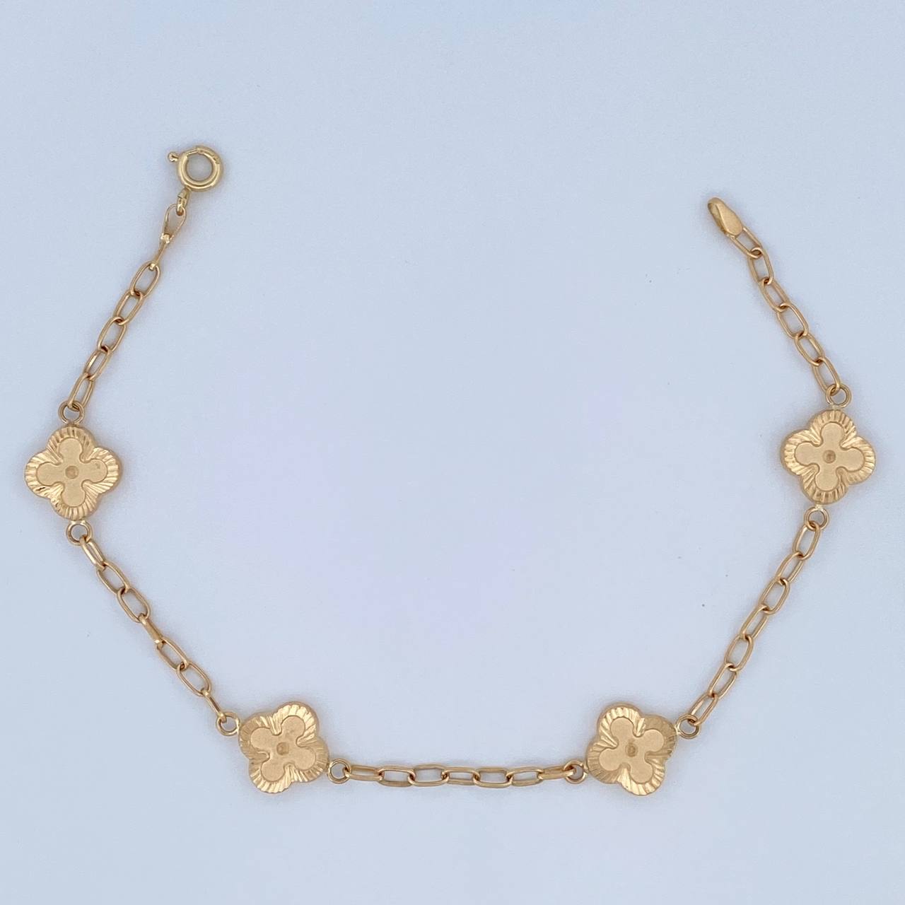 Bracelet Clover 3.9gr / 7.5in / 18K Gold &