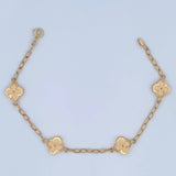 Bracelet Clover 3.9gr / 7.5in / 18K Gold &