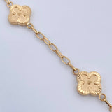 Bracelet Clover 3.9gr / 7.5in / 18K Gold &