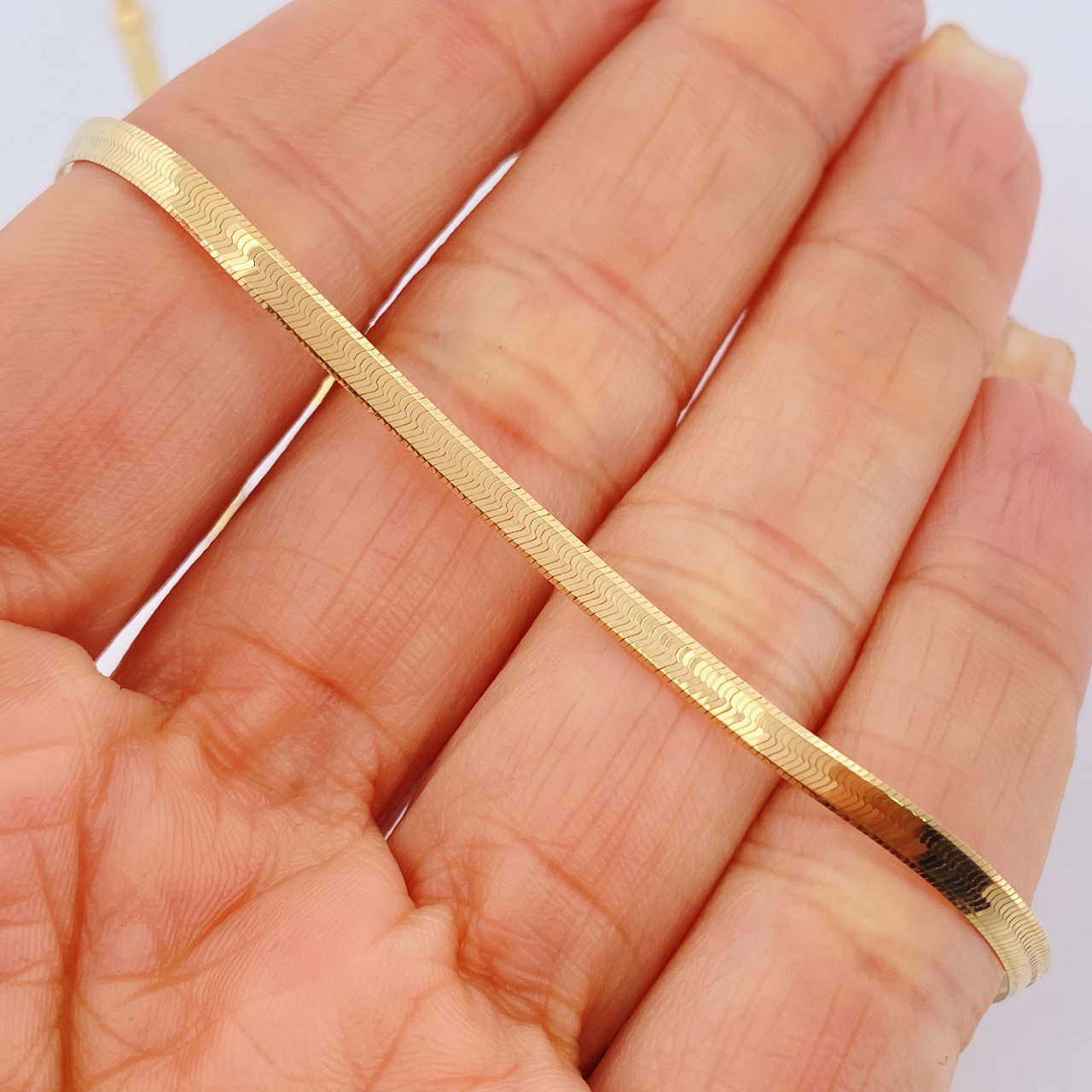 Cadena Espejo 6.95gr / 50cm / +3 Oro 18K &