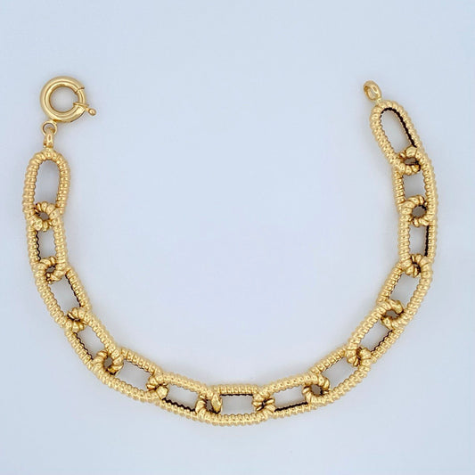 Bracelet Box 6.95gr / 7.9in / +3 18K Gold $