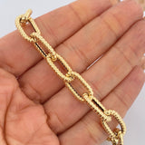 Paperclip Bracelet 7.1gr / 19.5cm / +3 18K Gold $