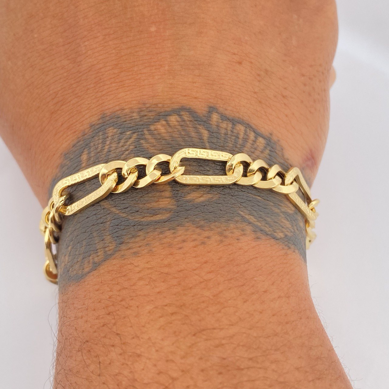 Figaro Bracelet 4.15gr / 7.5in / +1 18K Gold $