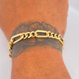 Figaro Bracelet 4.15gr / 7.5in / +1 18K Gold $