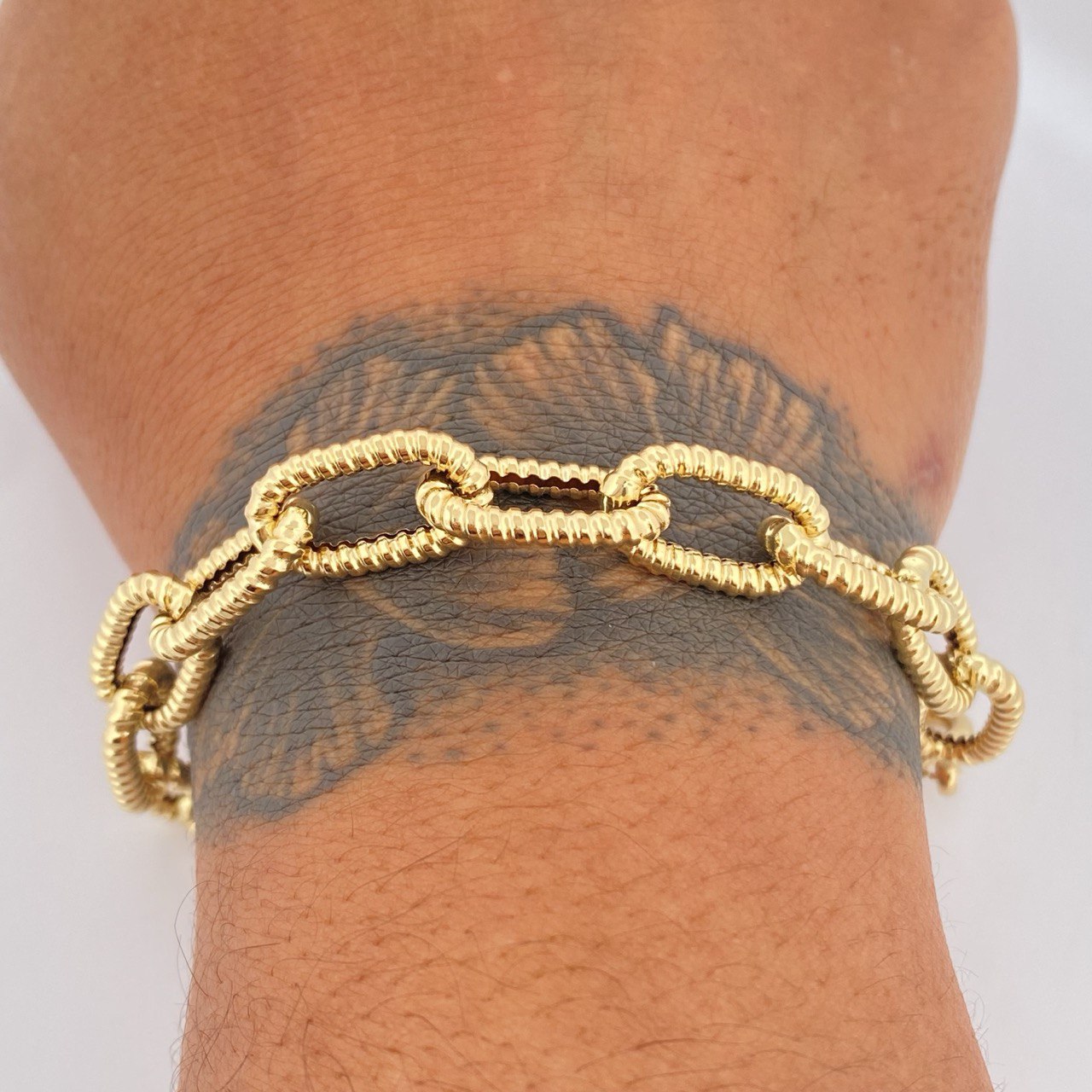 Paperclip Bracelet 7.1gr / 19.5cm / +3 18K Gold $